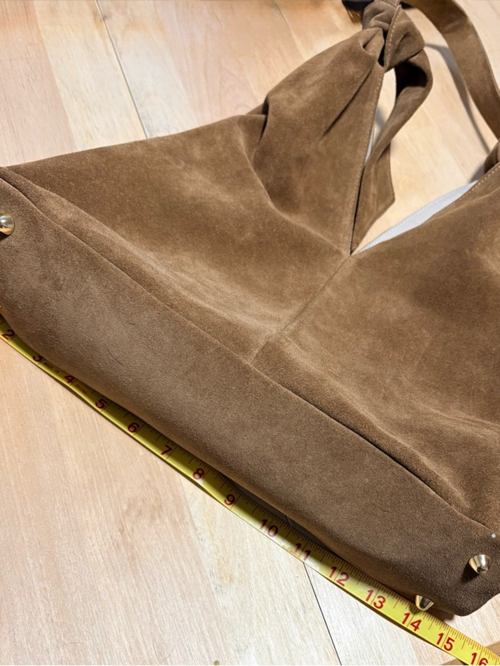 Divina Firenze Italian Suede Hobo Bag - Picture 10 of 11